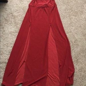 High waisted maxi skirt